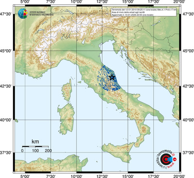 Area di invio delle email agli iscritti