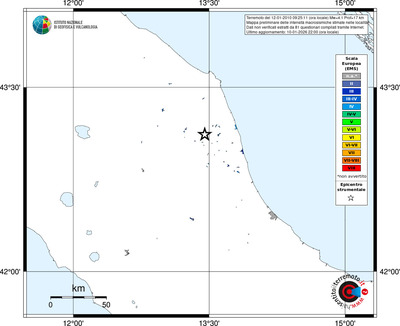 Mappa EMS - territori località