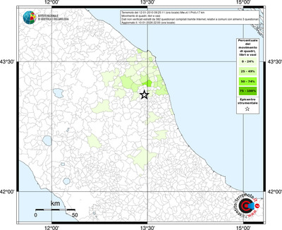 Mappa territorio comunale con almeno 3 questionari