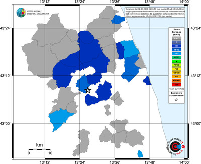 Mappa EMS - territori comuni