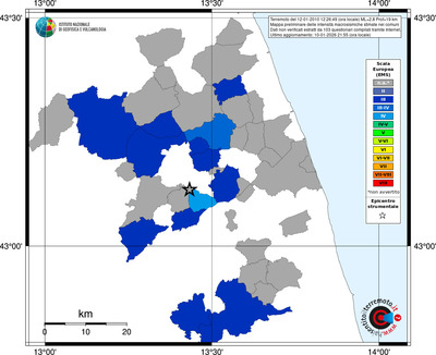 Mappa EMS - territori comuni