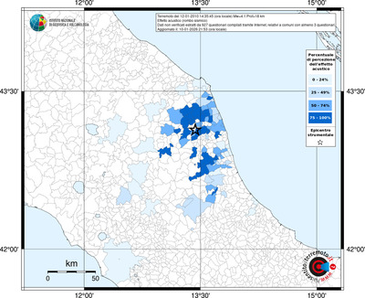 Mappa territorio comunale con almeno 3 questionari