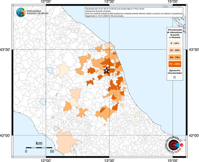 Mappa territorio comunale con almeno 3 questionari