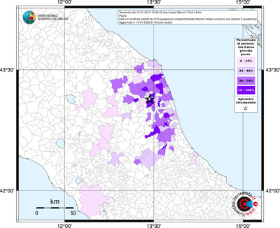 Mappa territorio comunale con almeno 3 questionari