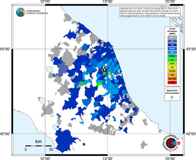 Mappa EMS - territori comuni