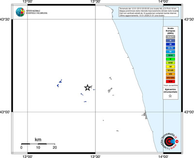 Mappa EMS - territori località