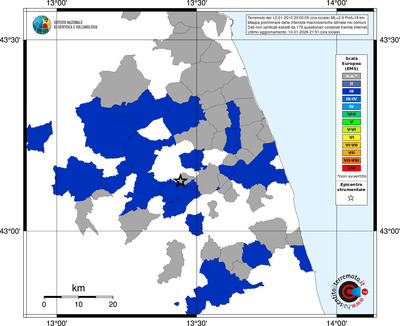 Mappa EMS - territori comuni