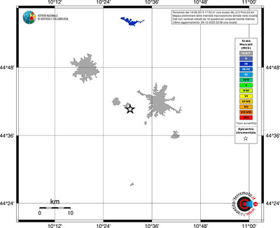 Mappa MCS - territori località