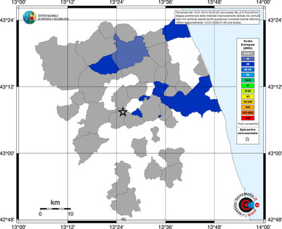 Mappa EMS - territori comuni