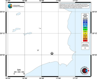 Mappa EMS - territori località