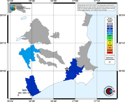 Mappa EMS - territori comuni