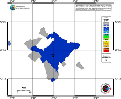 Mappa MCS - territori comuni