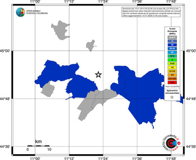 Mappa EMS - territori comuni
