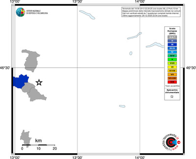 Mappa EMS - territori comuni