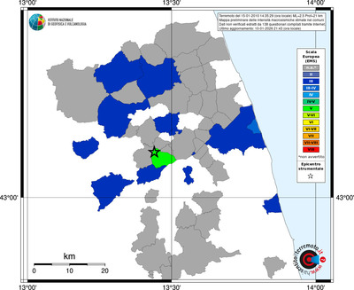 Mappa EMS - territori comuni