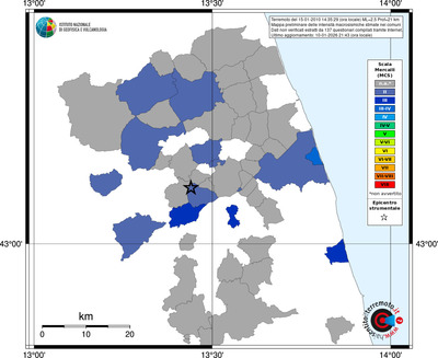Mappa MCS - territori comuni