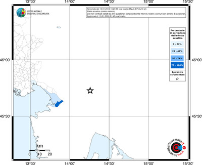 Mappa territorio comunale con almeno 3 questionari