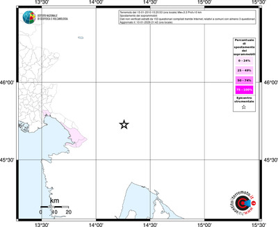 Mappa territorio comunale con almeno 3 questionari