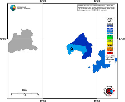 Mappa EMS - territori comuni