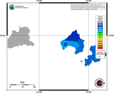 Mappa MCS - territori comuni