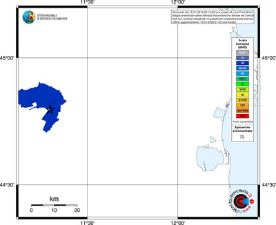 Mappa EMS - territori comuni