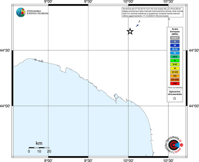 Mappa EMS - territori località