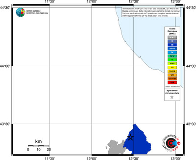 Mappa EMS - territori comuni