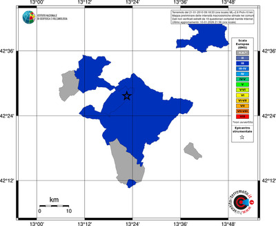 Mappa EMS - territori comuni