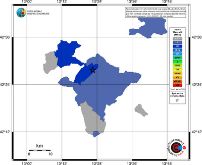 Mappa MCS - territori comuni