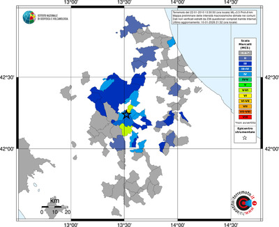 Mappa MCS - territori comuni