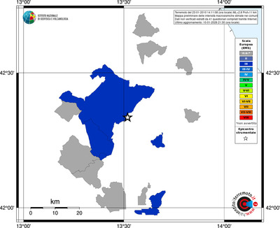 Mappa EMS - territori comuni