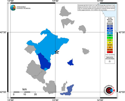 Mappa MCS - territori comuni