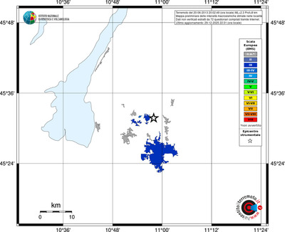 Mappa EMS - territori località