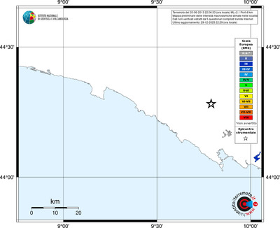 Mappa EMS - territori località