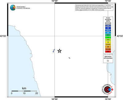Mappa EMS - territori località