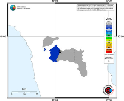 Mappa MCS - territori comuni