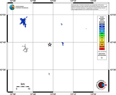 Mappa EMS - territori località