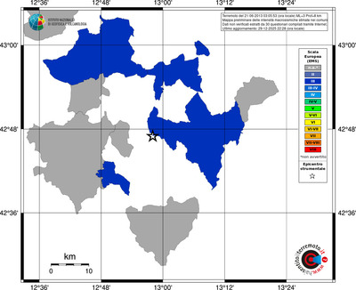 Mappa EMS - territori comuni
