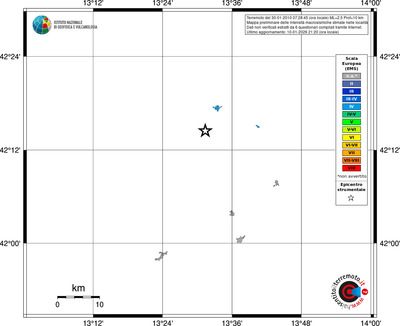 Mappa EMS - territori località