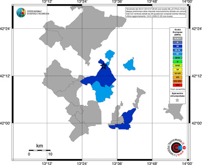 Mappa EMS - territori comuni