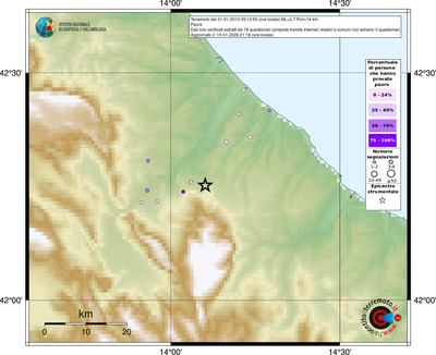Mappa comuni con almeno 3 questionari