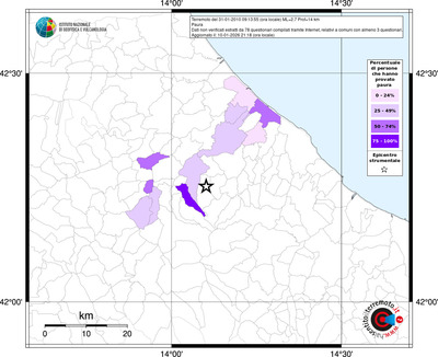 Mappa territorio comunale con almeno 3 questionari