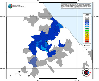 Mappa EMS - territori comuni