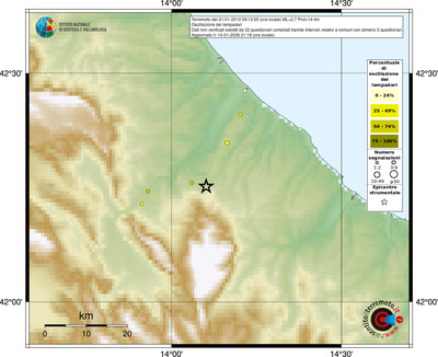 Mappa comuni con almeno 3 questionari