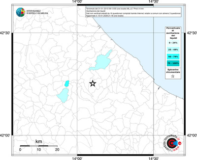 Mappa territorio comunale con almeno 3 questionari