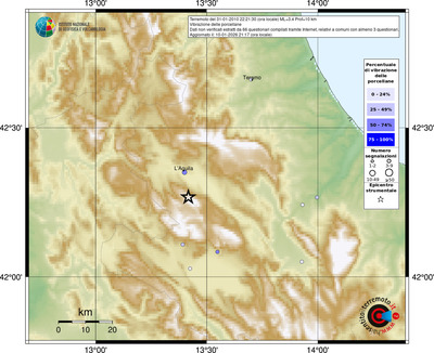 Mappa comuni con almeno 3 questionari