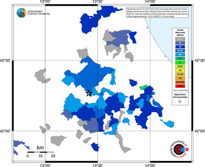 Mappa MCS - territori comuni