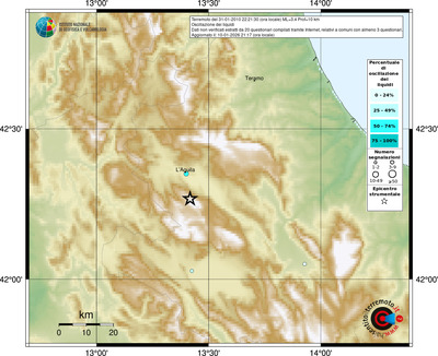 Mappa comuni con almeno 3 questionari