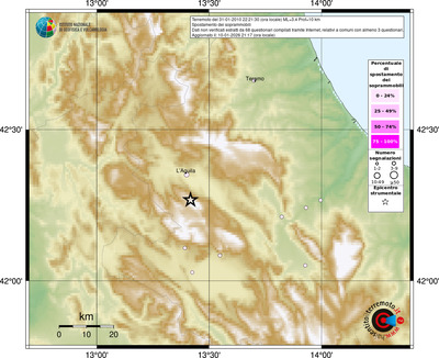 Mappa comuni con almeno 3 questionari