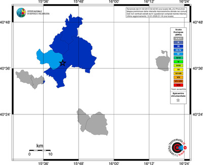 Mappa EMS - territori comuni